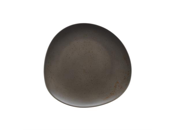 POTTERY tallerken coupe asym. Ø:150mm Dekor: Unique Dark Grey